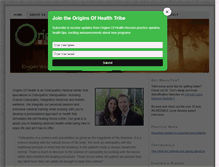 Tablet Screenshot of originsofhealth.com